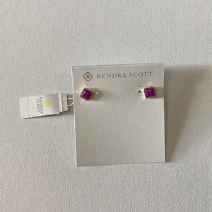 Kendra Scott purple earrings